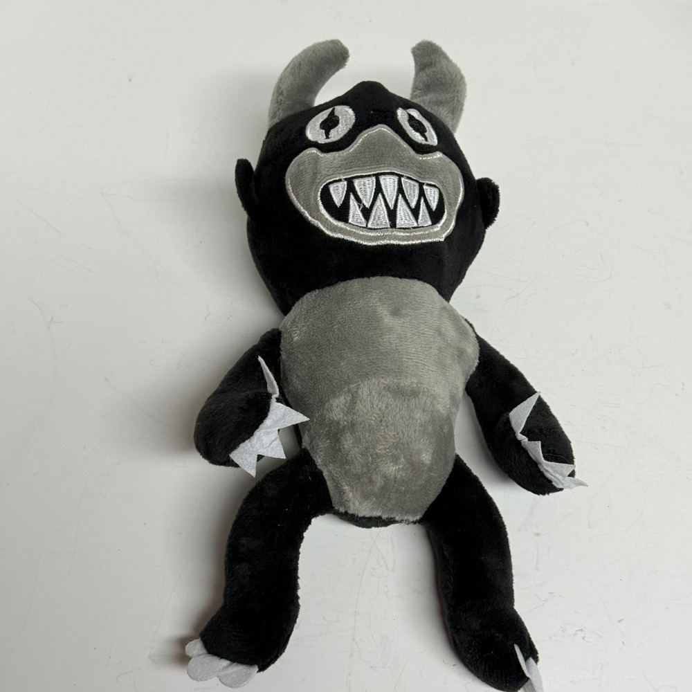 Rainbow Friends Chapter 2 Black Gray Plush Stuffed Monster Toy 11 Inch